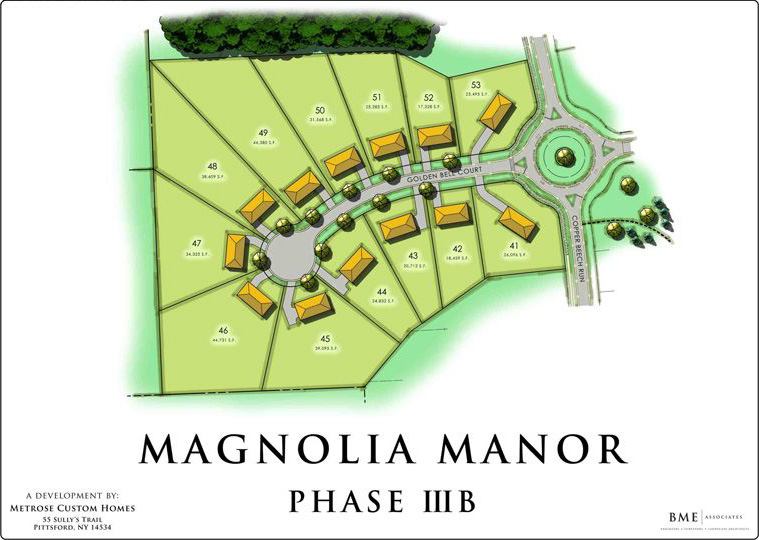 Magnolia Manor Luxury Subdivision Maps - Metrose Homes