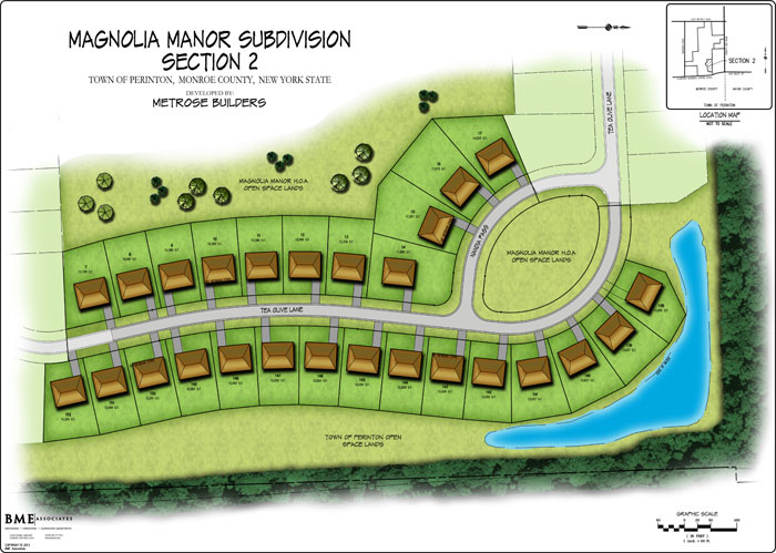 Magnolia Manor Luxury Subdivision Maps - Metrose Homes
